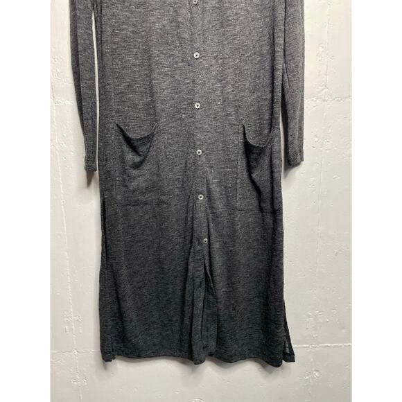NEW Splendid Gray Button Down Maxi Cardigan Size Small Ashbourne - Picture 4 of 9